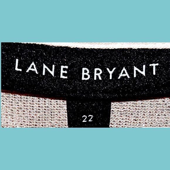 LANEBRYANT Plus Size Women's Sleeveless Striped Shimmery Pink Tank Top - Picture 4 of 13